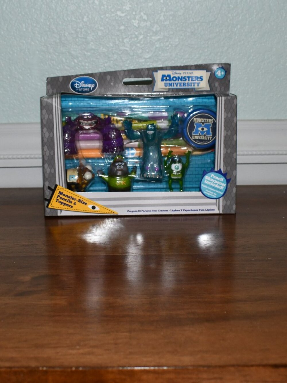 Disney Pixar Monsters University Vintage 2013 Monster-Size Pencil Toppers Set